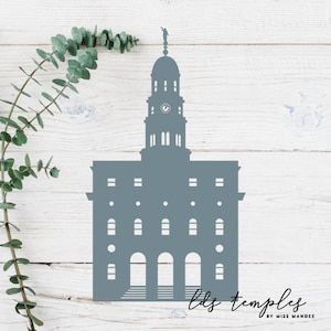 Nauvoo, Illinois LDS Tempel geschnitten Datei - digitaler Download - SVG, Vektor, Cricut, Silhouette, ClipArt