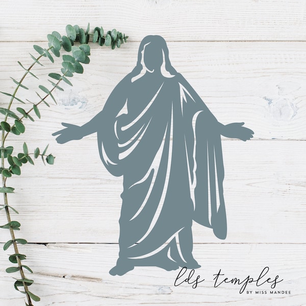 Christus Cut File - Jesus Christ Template - Digital Download - SVG, Vector, Cricut, Silhouette, Clip Art