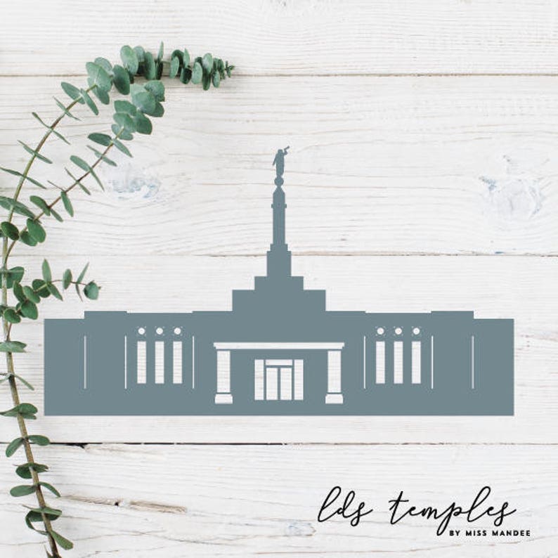 Bismarck North Dakota LDS Temple Cut File Digital Download  Etsy