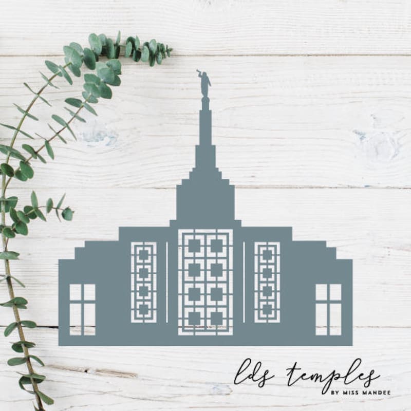 Silhouette Lds Temple Svg - Etsy