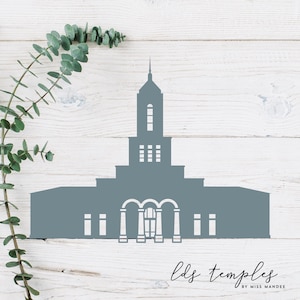 San Jose, California LDS Temple Cut File - Digital Download - SVG, Vector, Cricut, Silhouette, Clip Art