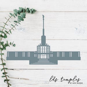 Atlanta, Georgia LDS Temple Cut File - Digital Download - SVG, Vector, Cricut, Silhouette, Clip Art
