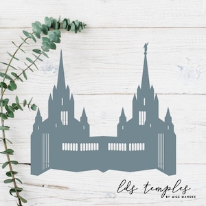 San Diego, Kalifornien LDS Tempel geschnitten Datei - digitaler Download - SVG, Vektor, Cricut, Silhouette, ClipArt