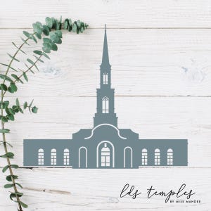 Des Moines, Iowa LDS Temple coupe fichier - téléchargement numérique - SVG, vecteur, Cricut, silhouette, clipart