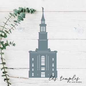 Philadelphia, Pennsylvania LDS Temple Cut File - Digital Download - SVG, Vector, Cricut, Silhouette, Clip Art