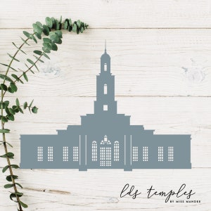 Tallahassee, Florida LDS Temple Cut File - Digitaler Download - SVG, Vektor, Cricut, Silhouette, Clip Art