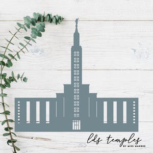 Los Angeles, Kalifornien LDS Tempel geschnitten Datei - digitaler Download - SVG, Vektor, Cricut, Silhouette, ClipArt