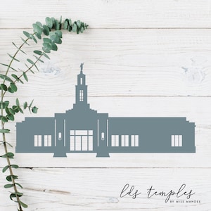 Archivo renovado de Oklahoma City, Oklahoma LDS Temple Cut - Descarga digital - SVG, Vector, Cricut, Silhouette, Clip Art