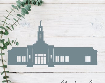Renovated Oklahoma City, Oklahoma LDS Temple Cut File - Digital Download - SVG, Vector, Cricut, Silhouette, Clip Art