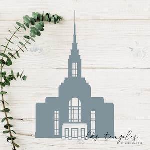 Burley, Idaho LDS Temple Cut File - Digitaler Download - SVG, Vektor, Cricut, Silhouette, Clip Art