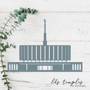 Provo, Utah LDS Tempel geschnitten Datei - digitaler Download - SVG, Vektor, Cricut, Silhouette, ClipArt