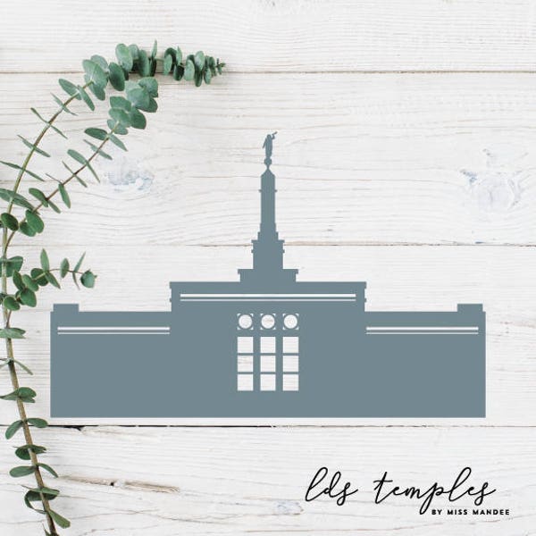 Oklahoma City, Oklahoma LDS Temple Cut File - Digital Download - SVG, Vector, Cricut, Silhouette, Clip Art