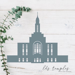 Lone Mountain, Nevada LDS Temple fichier - téléchargement numérique - SVG, vecteur, Cricut, Silhouette, clipart
