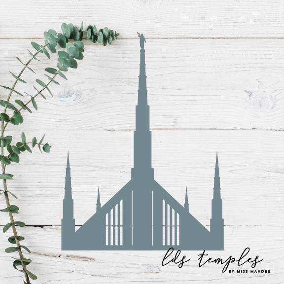 Boise Idaho LDS Temple Cut File Digital Download SVG | Etsy