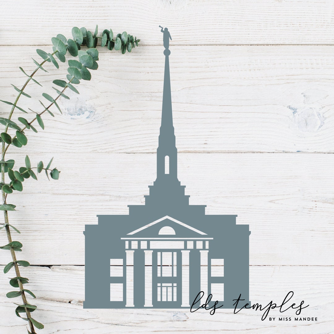 Richmond, Virginia LDS Temple Cut File - Digital Download - SVG