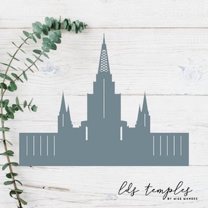Oakland, California LDS Temple Cut File - Digital Download - SVG, Vector, Cricut, Silhouette, Clip Art