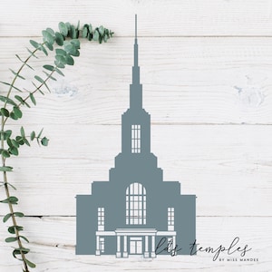 Fichier de coupe Temple LDS de Vancouver, Washington - téléchargement numérique - SVG, vecteur, Cricut, silhouette, clipart
