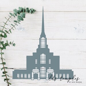 Syrakus, Utah LDS Tempel geschnitten Datei - digitaler Download - SVG, Vektor, Cricut, Silhouette, ClipArt