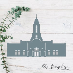 Bakersfield, California LDS Temple Cut File - Digital Download - SVG, Vector, Cricut, Silhouette, Clip Art