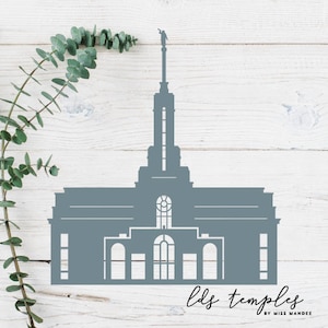 Mount Timpanogos, Utah LDS Temple Cut File - Digital Download - SVG, Vector, Cricut, Silhouette, Clip Art