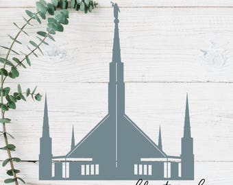 Dallas, Texas LDS Temple Cut File - Digital Download - SVG, Vector, Cricut, Silhouette, Clip Art