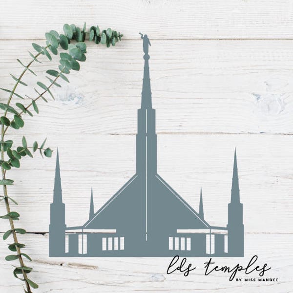 Dallas, Texas LDS Temple Cut File - Digital Download - SVG, Vector, Cricut, Silhouette, Clip Art