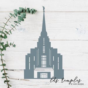 Rexburg, Idaho LDS Tempel geschnitten Datei - digitaler Download - SVG, Vektor, Cricut, Silhouette, ClipArt