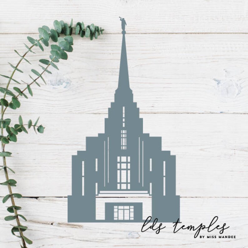 Rexburg Idaho LDS Temple Cut File Digital Download SVG - Etsy