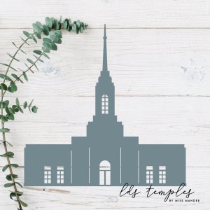 Elko, Nevada LDS Temple Cut File - Téléchargement numérique - SVG, Vecteur, Cricut, Silhouette, Clip Art
