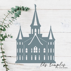 Provo Stadtzentrum, Utah LDS Tempel geschnitten Datei - digitaler Download - SVG, Vektor, Cricut, Silhouette, ClipArt