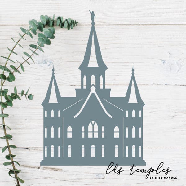 Provo City Center, Utah LDS Temple Cut File - Digital Download - SVG, Vector, Cricut, Silhouette, Clip Art