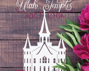 Utah Temple Bundle - 29 Utah LDS Temple Cut Files - Digital Download - SVG, Vector, Cricut, Silhouette, Clip Art