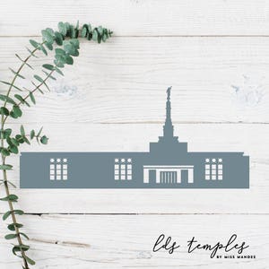 Reno, Nevada LDS Temple Cut File - Téléchargement numérique - SVG, Vector, Cricut, Silhouette, Clip Art