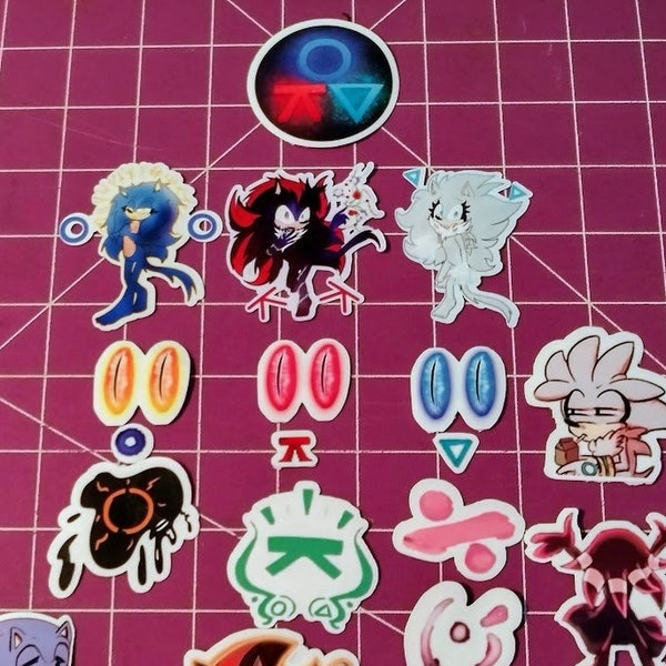 TMOM/The Murder of Me Sonic AU Die Cut Stickers