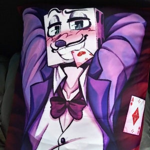 PREORDER King Dice Dakimakura Body Pillow Cuphead Poker Cards 