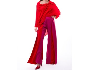 High Waist Pants, High Waisted Trausers, Loose Pants, Palazzo Pants, Pants, Wide Leg Pants, Wide Pants, Woman Trousers, Avant Garde Pants