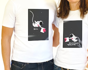 Love Tshirt, Couple Tshirt, Valentine's Day Tshirt, Matching Set, Couple Matching Shirts, Birthday Gift Idea, Anniversary Gift, Gift Bite