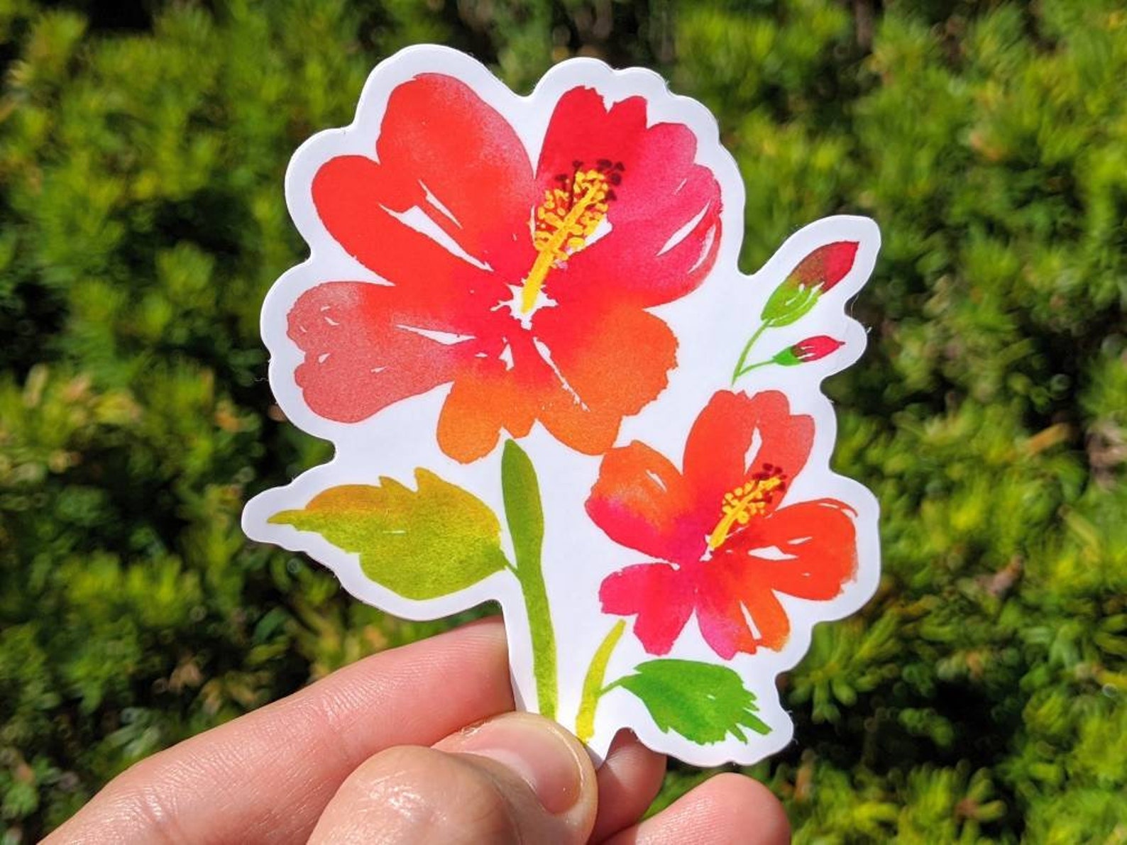 7 Flowers Vinyl Decal Stickers Set. Laptop Sticker. Lavender. Etsy