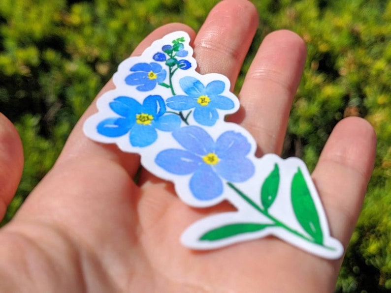 Floral Vinyl Sticker. Flower Vinyl Decal Etsy