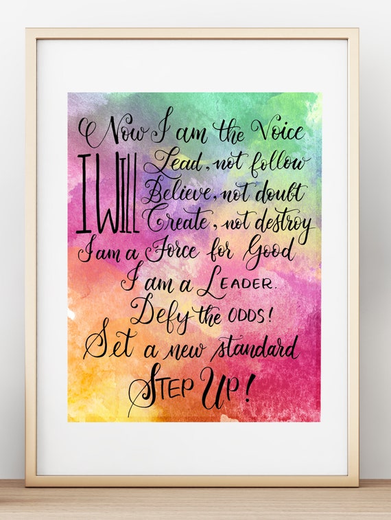 Tony Robbins Citation Maintenant Je Suis La Voix Etsy France