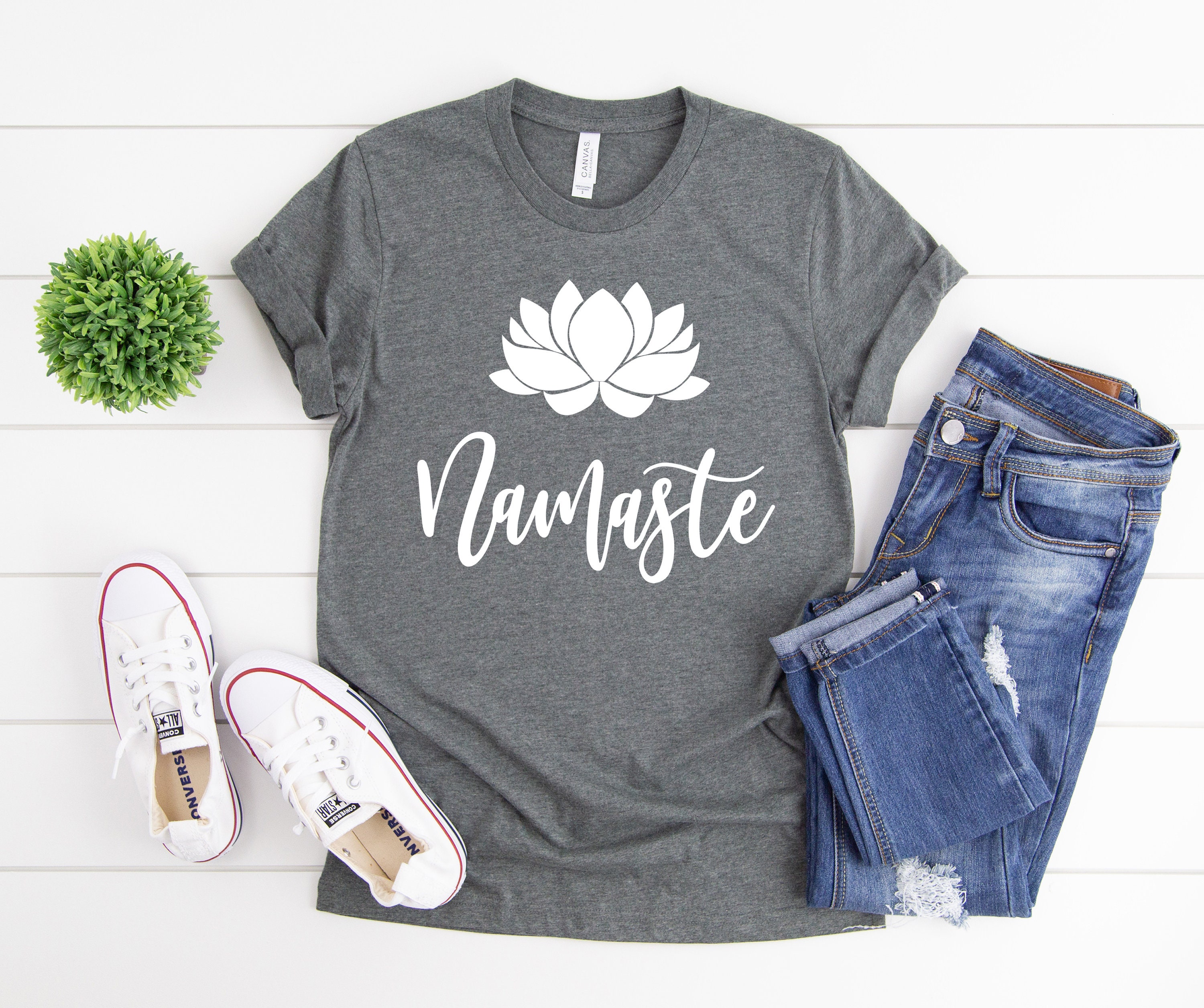Namaste Shirt Yoga Girlfriend Gift Namaste Yoga Shirt | Etsy
