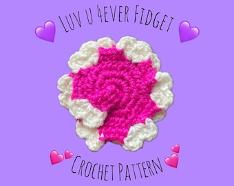Luv U 4ever Fidget - Digitalt Virkmönster