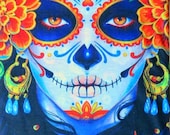Beautiful quot Day of the Dead Lady quot (La Catrina) Bandana Scarf Headband Face Mask