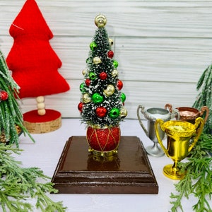 Christmas Tree Contest Winner - Gold/Silver/Bronze Trophy - Christmas Party Trophy, Award or Centerpiece