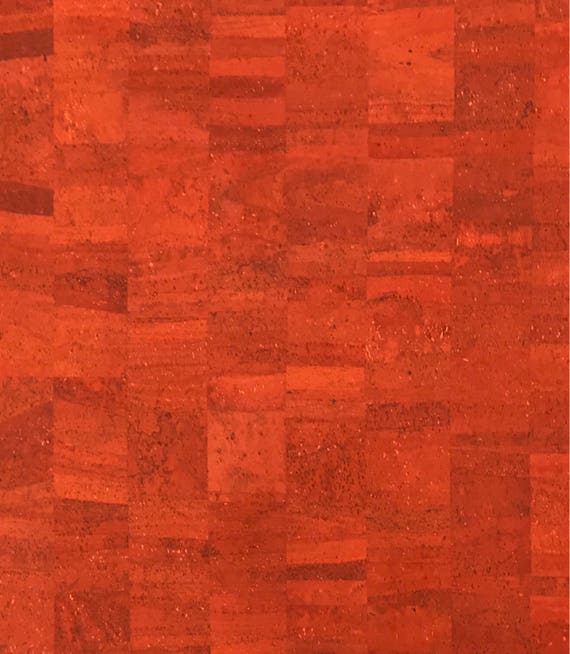 Cork Fabric Pumpkin Orange Cork Cork and Cloth Cork Etsy