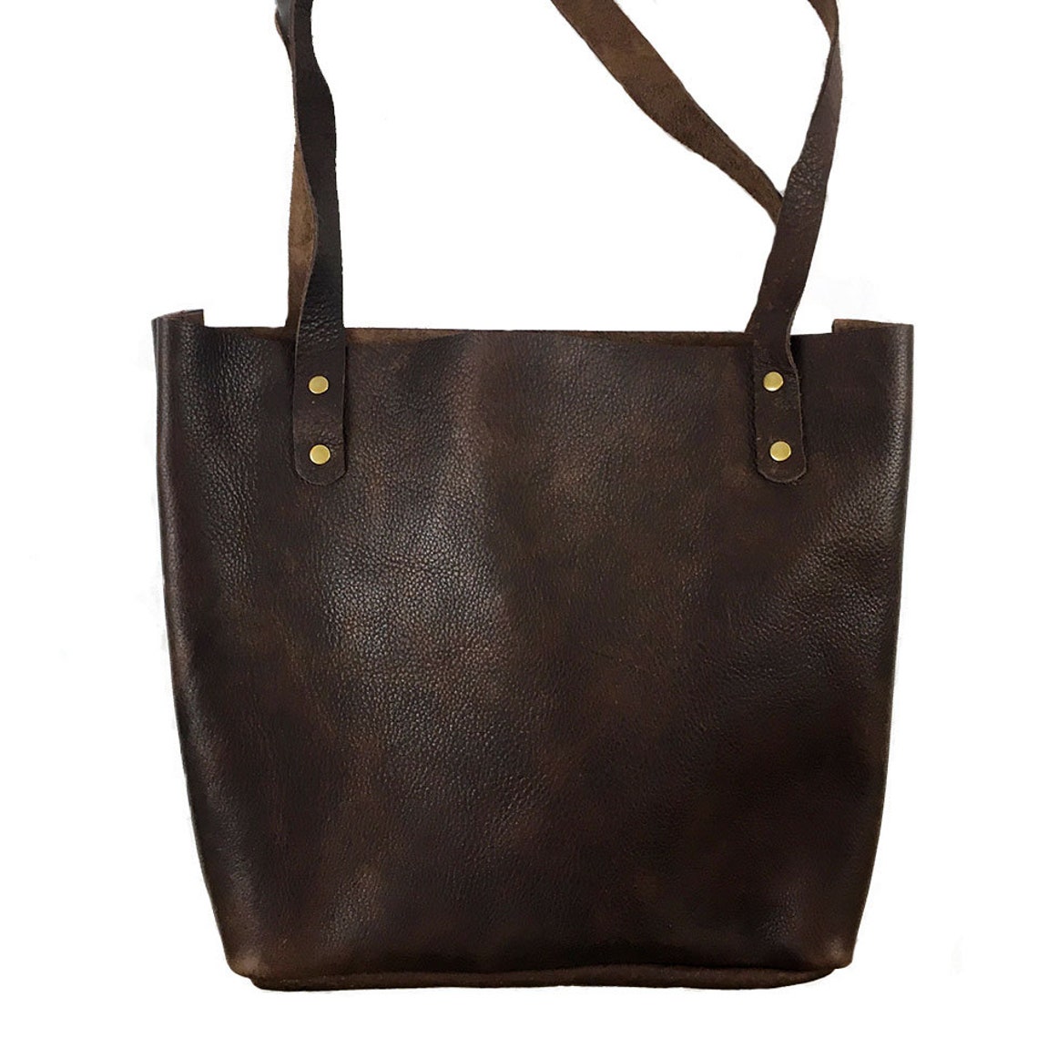 Fore Street Tote Bag Made in Maine Top Grain Leather Tote Etsy