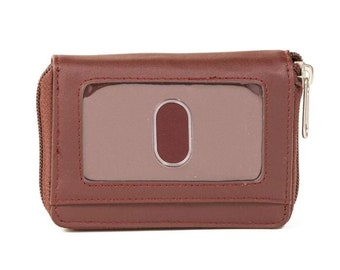 RFID Blocking Accordion Zippered Wallet