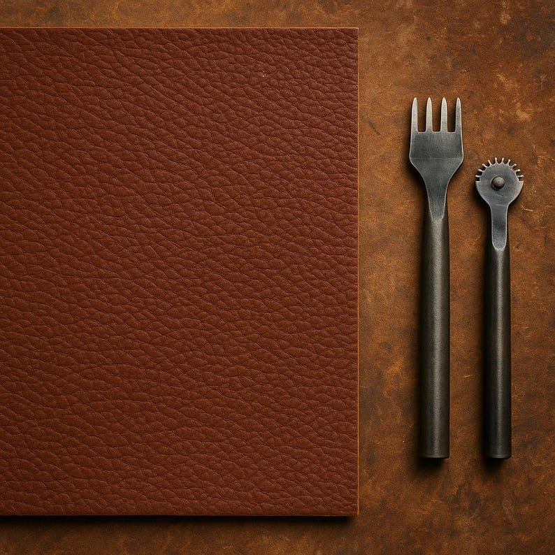 Bison Leather Scrap – 1 LB Bag (Full Grain, Veg Tanned, Dark Brown) image 1