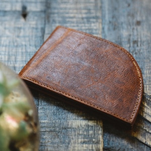 Rogue Front Pocket Wallet in Moosehide Men's Leather Wallet, Made in USA, Leather Wallet, Personalized Wallet