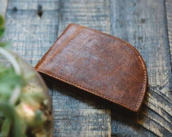 Rogue Front Pocket Wallet in Moosehide Men's Leather Wallet, Made in USA, Leather Wallet, Personalized Wallet